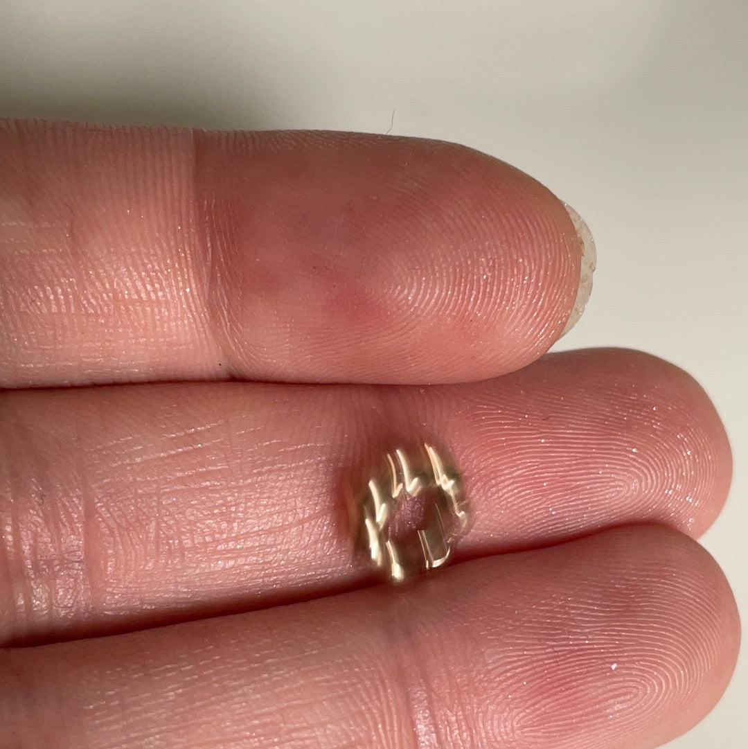 Genuine Pandora Solid 14ct Gold Bubble Bobble Spacer Charm HTF