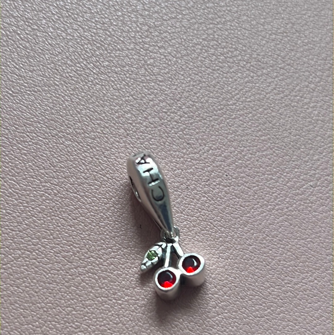 Genuine Chamilia Cherry Cherries Dangle Charm