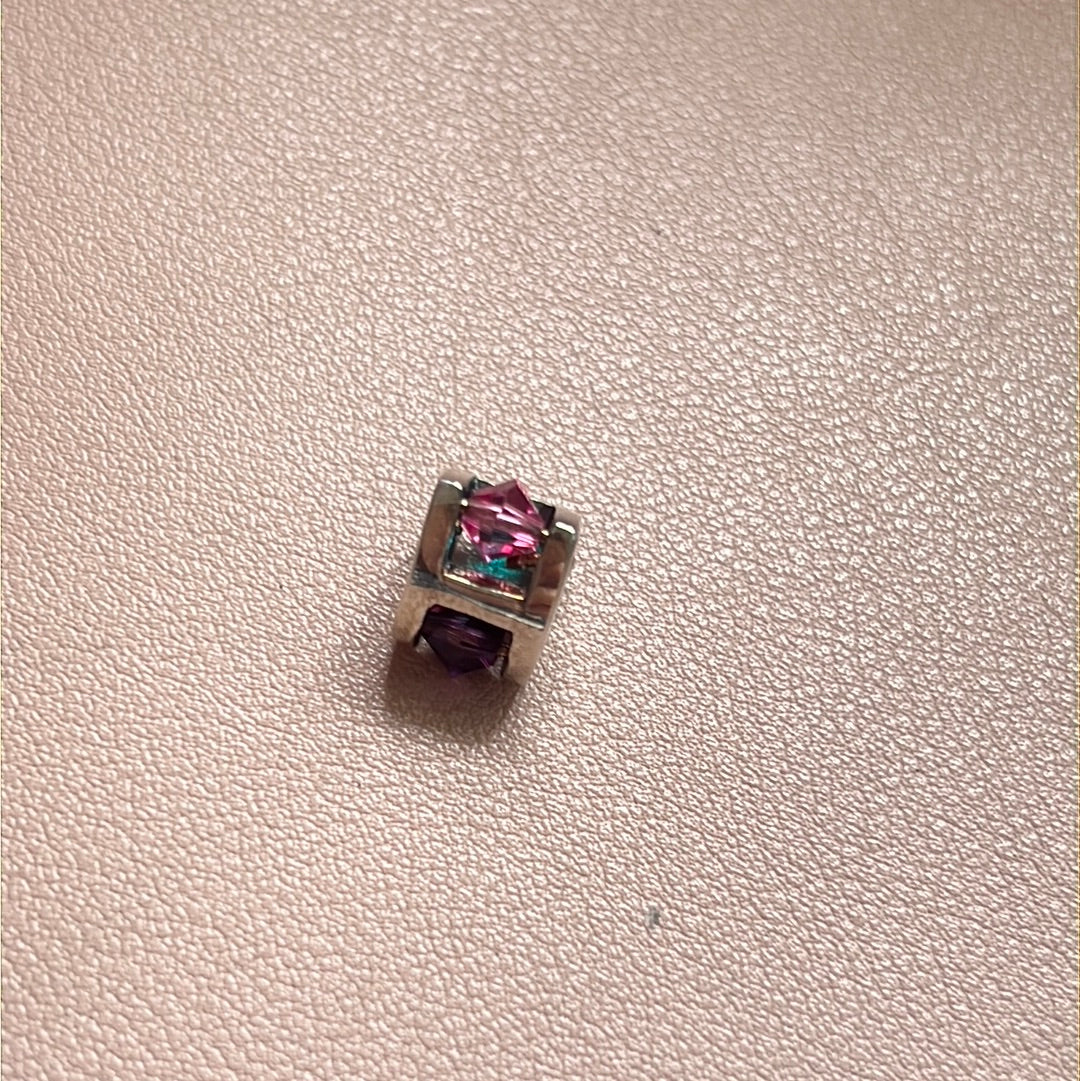 Genuine Trollbeads Winter Jewel Large Spinning Gem Charm RARE