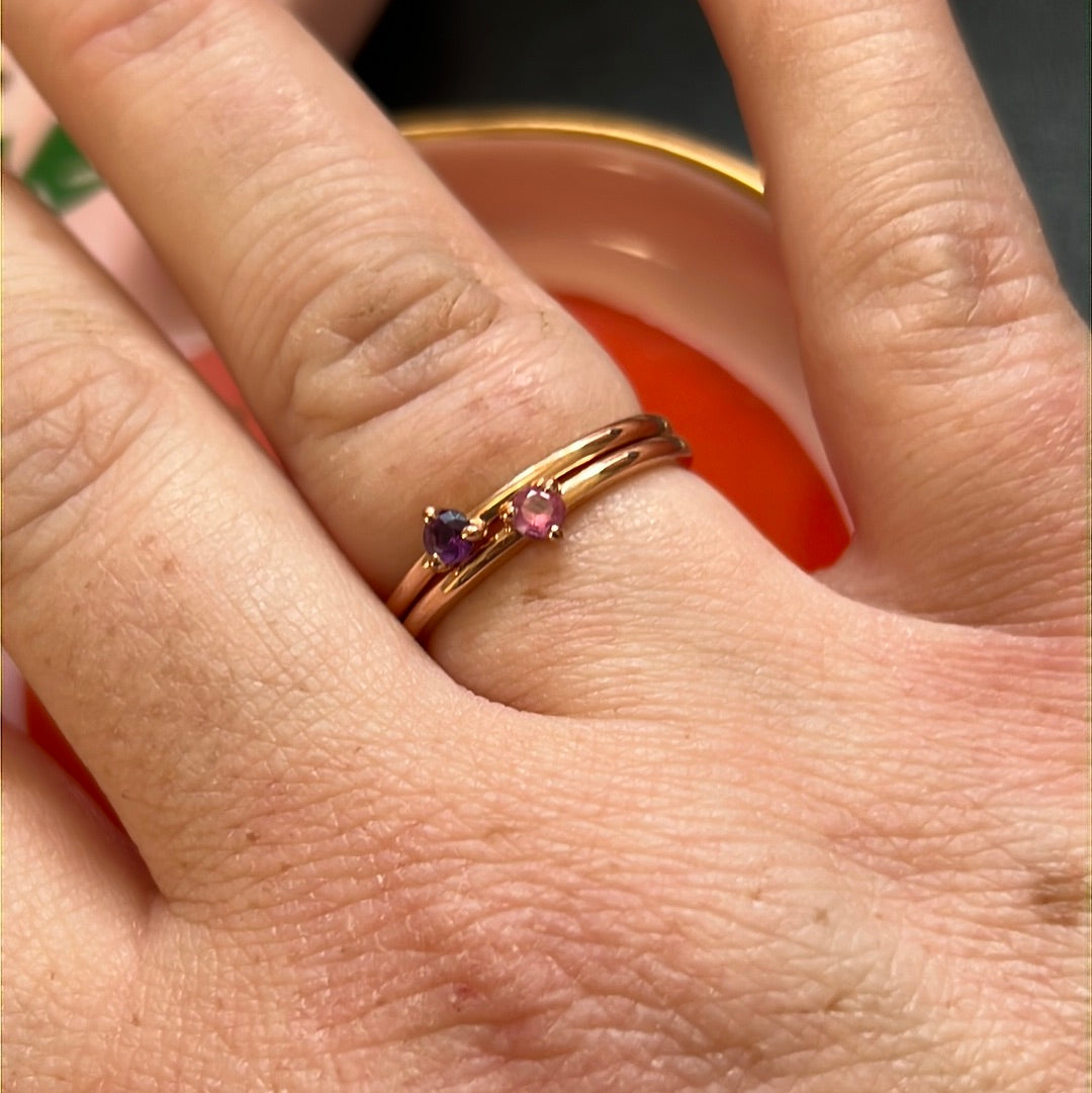 Genuine Pandora Rose Gold Solitaire CZ Ring Size 56