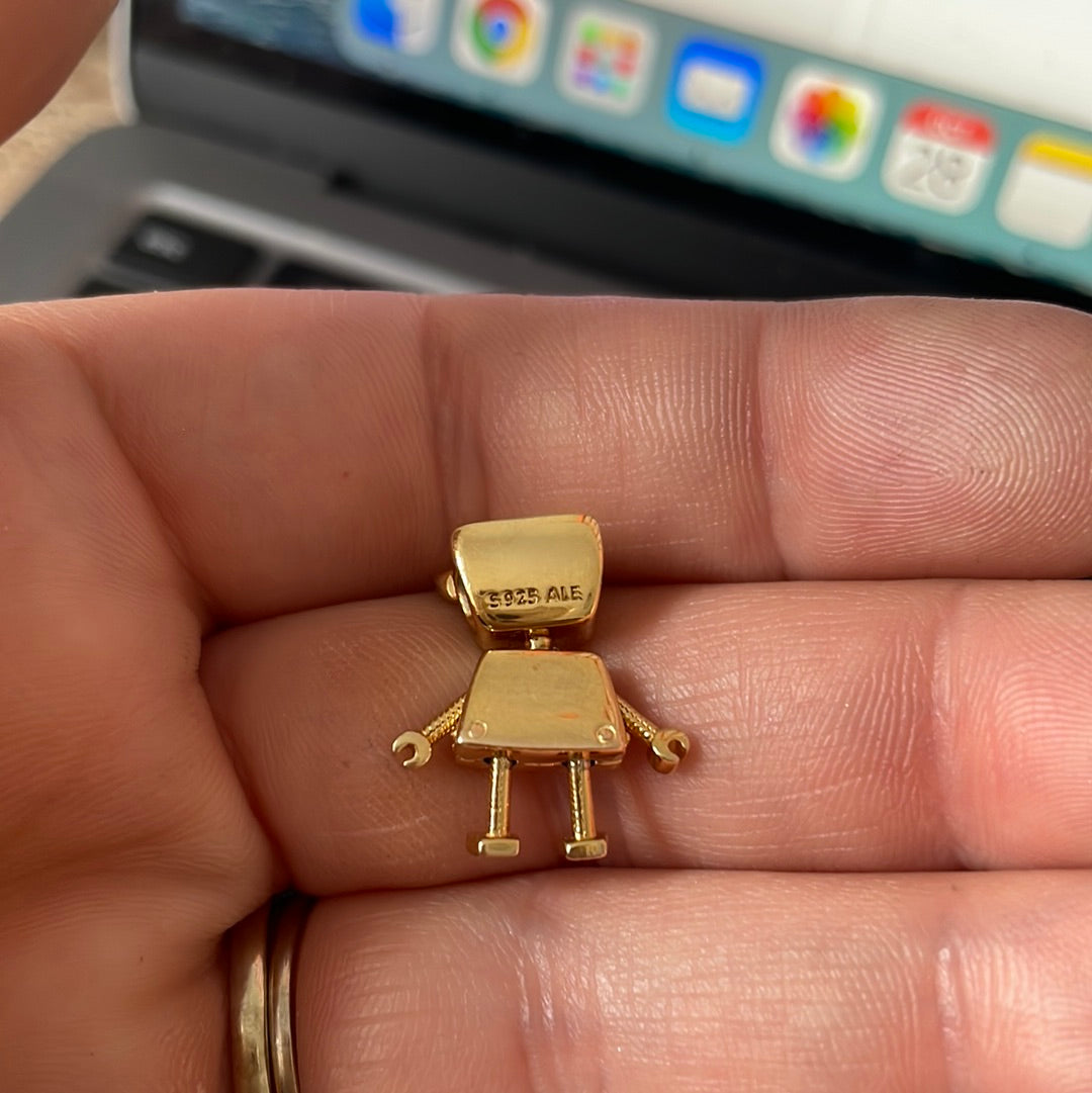 Genuine Pandora Shine Gold Bella Bot Charm