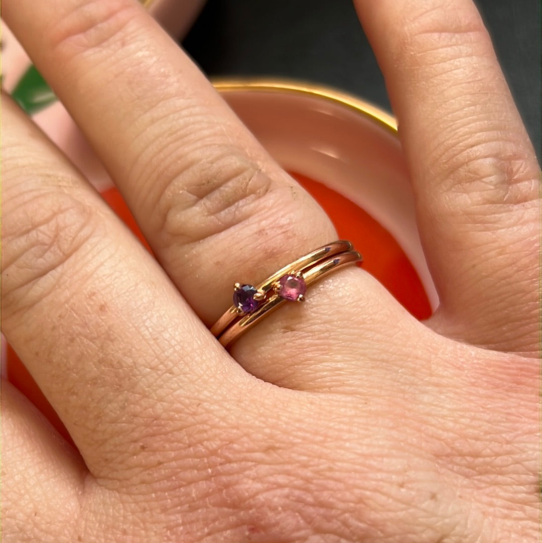 Genuine Pandora Rose Gold Solitaire CZ Ring Size 56