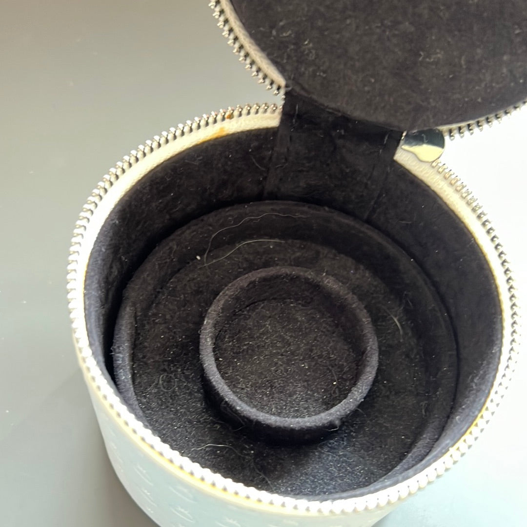 Genuine Pandora Promo Quilted Cream Jewellery Travel Box Case