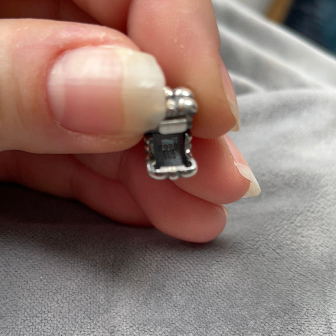 Genuine Pandora Two Tone RARE HTF Butterfly Dangle Clip
