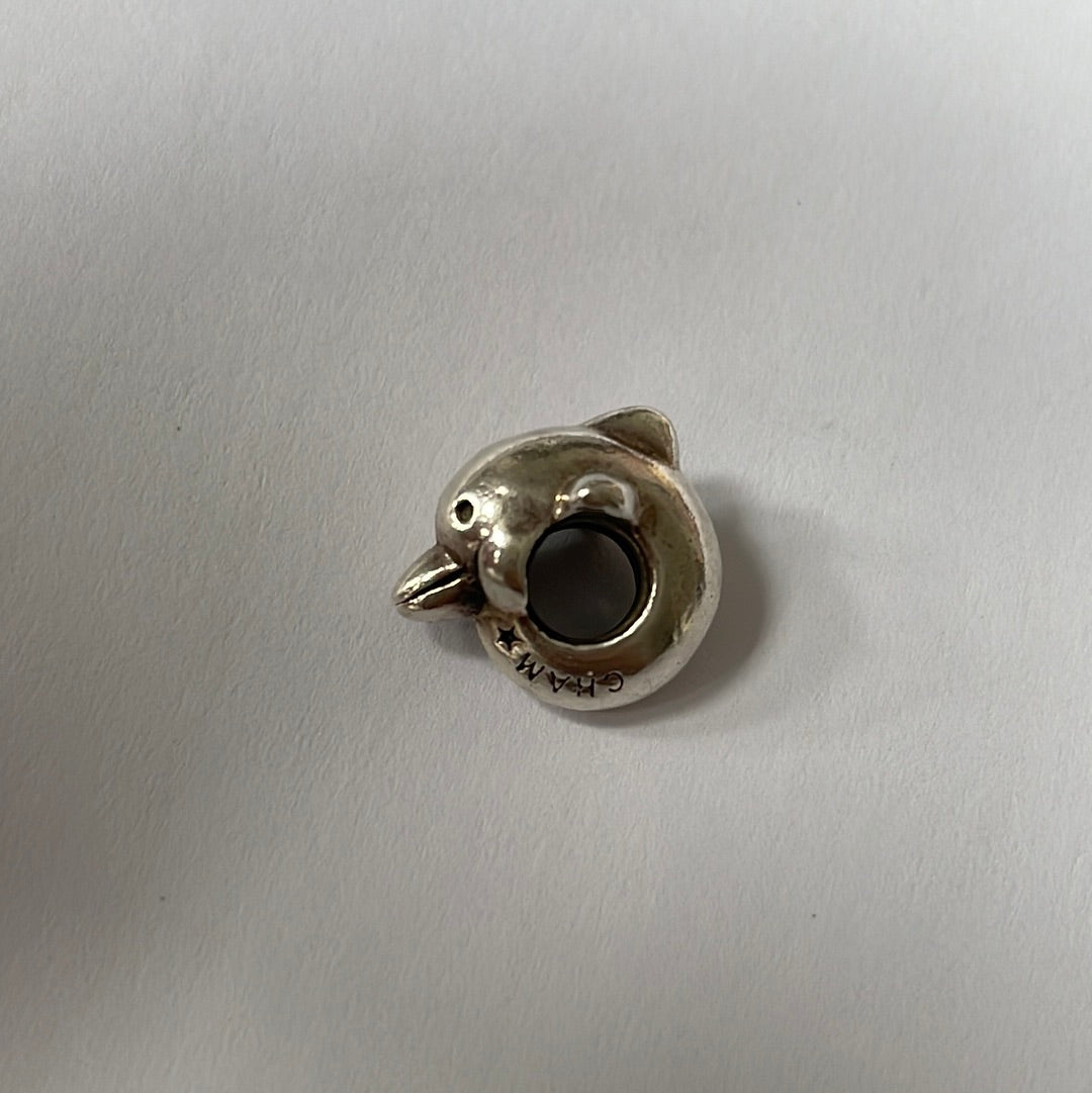 Genuine Chamilia Dolphin Animal Charm