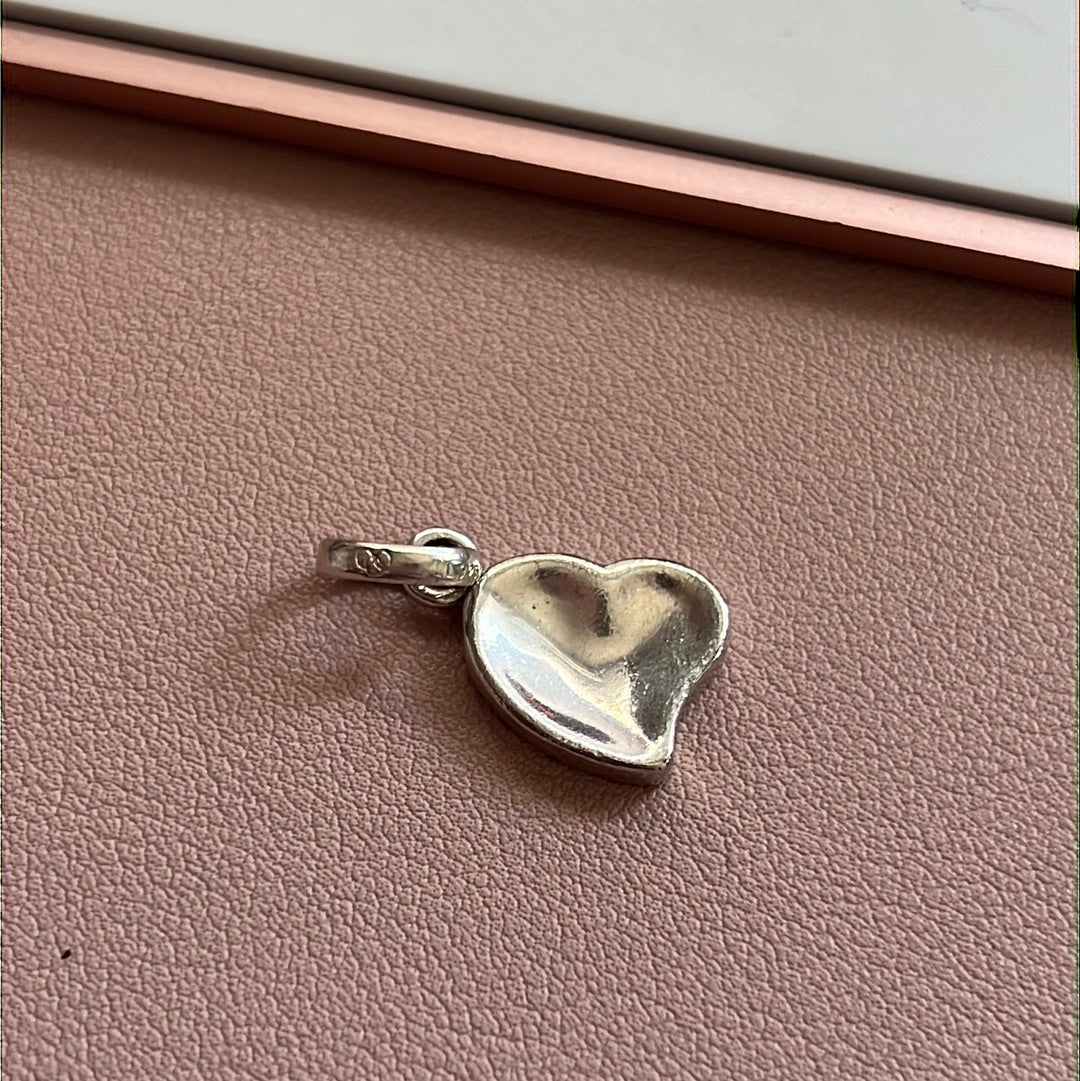 Genuine Links of London Hammered Heart Dangle Charm