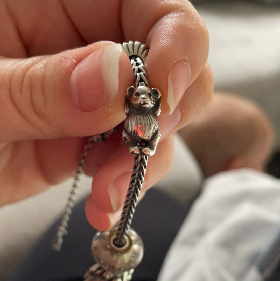 Genuine Trollbeads Hugging Teddy Bear Charm
