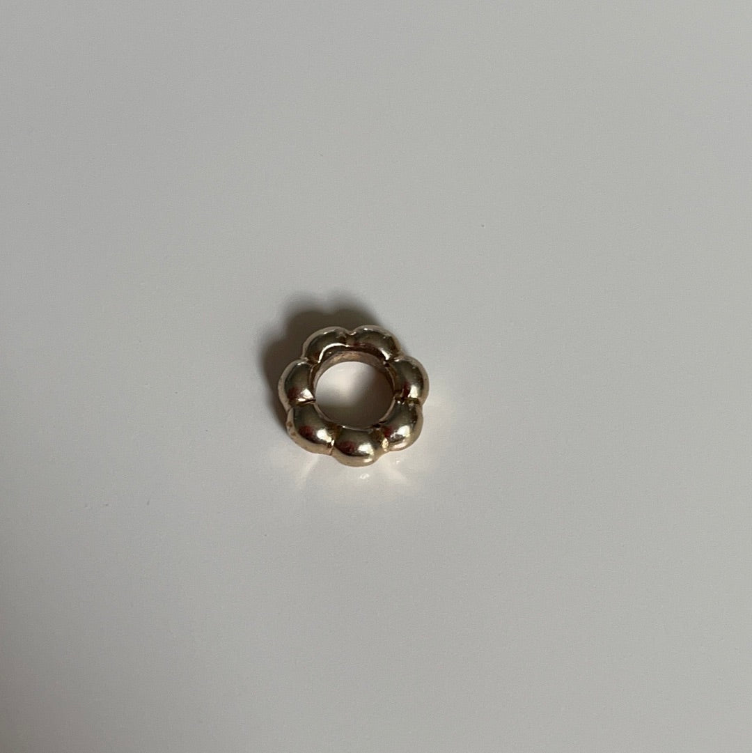 Genuine Pandora Solid 14ct Gold Bubble Bobble Spacer Charm HTF