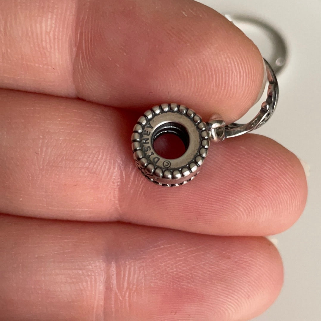 Genuine Pandora Disney Belle's Tiara Crown Dangle Charm Princess