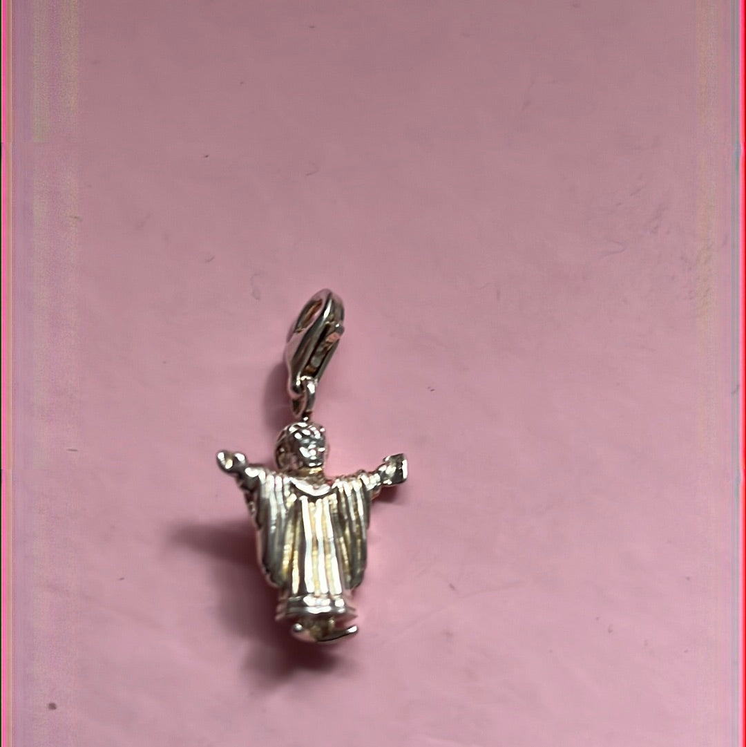 Genuine Thomas Sabo Sterling Silver Dangle Angel Choirboy Jesus Charm