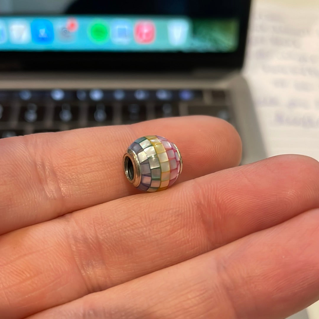 Genuine Pandora Rainbow Mosaic Charm Beautiful