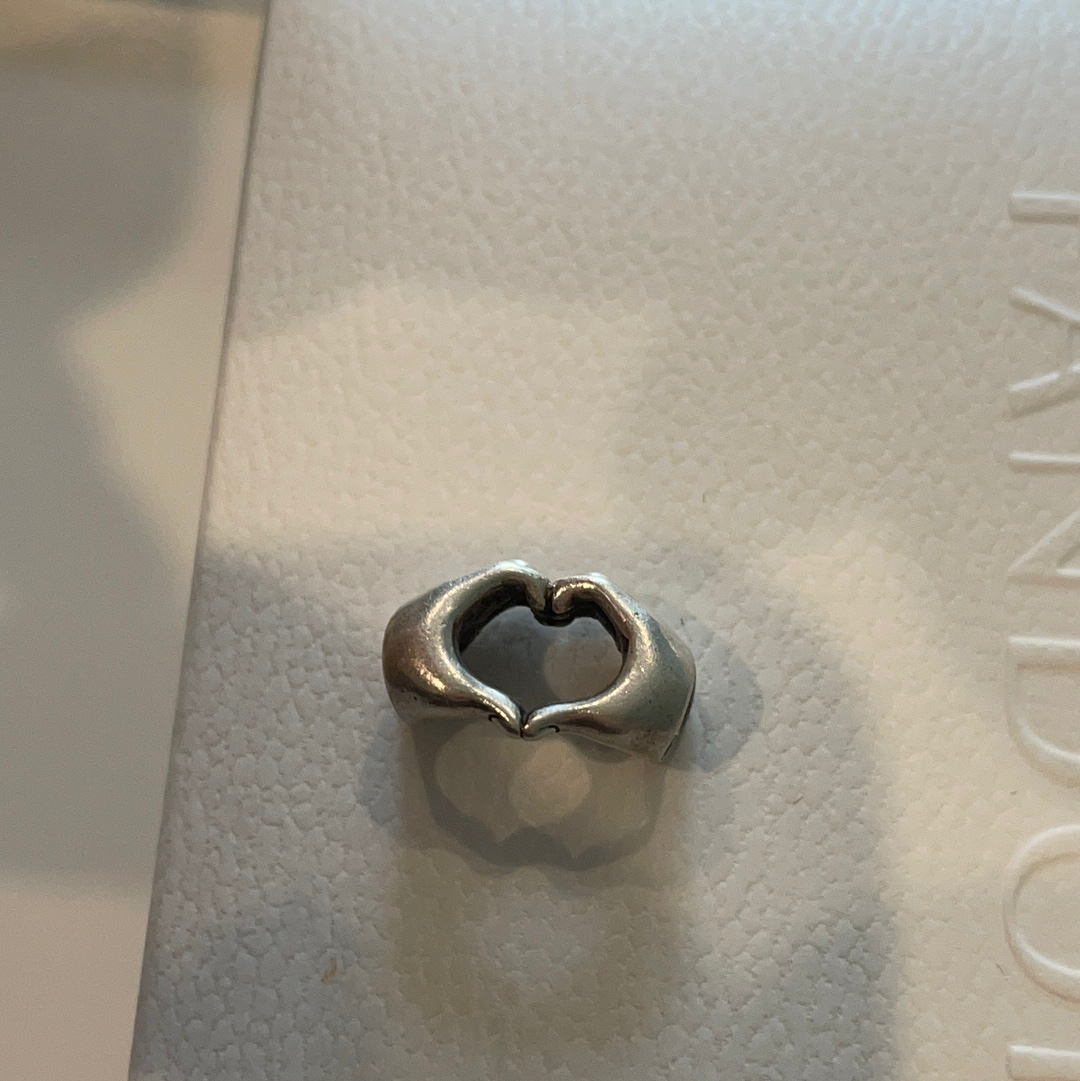 Sterling Silver Love Heart Hands  Charm