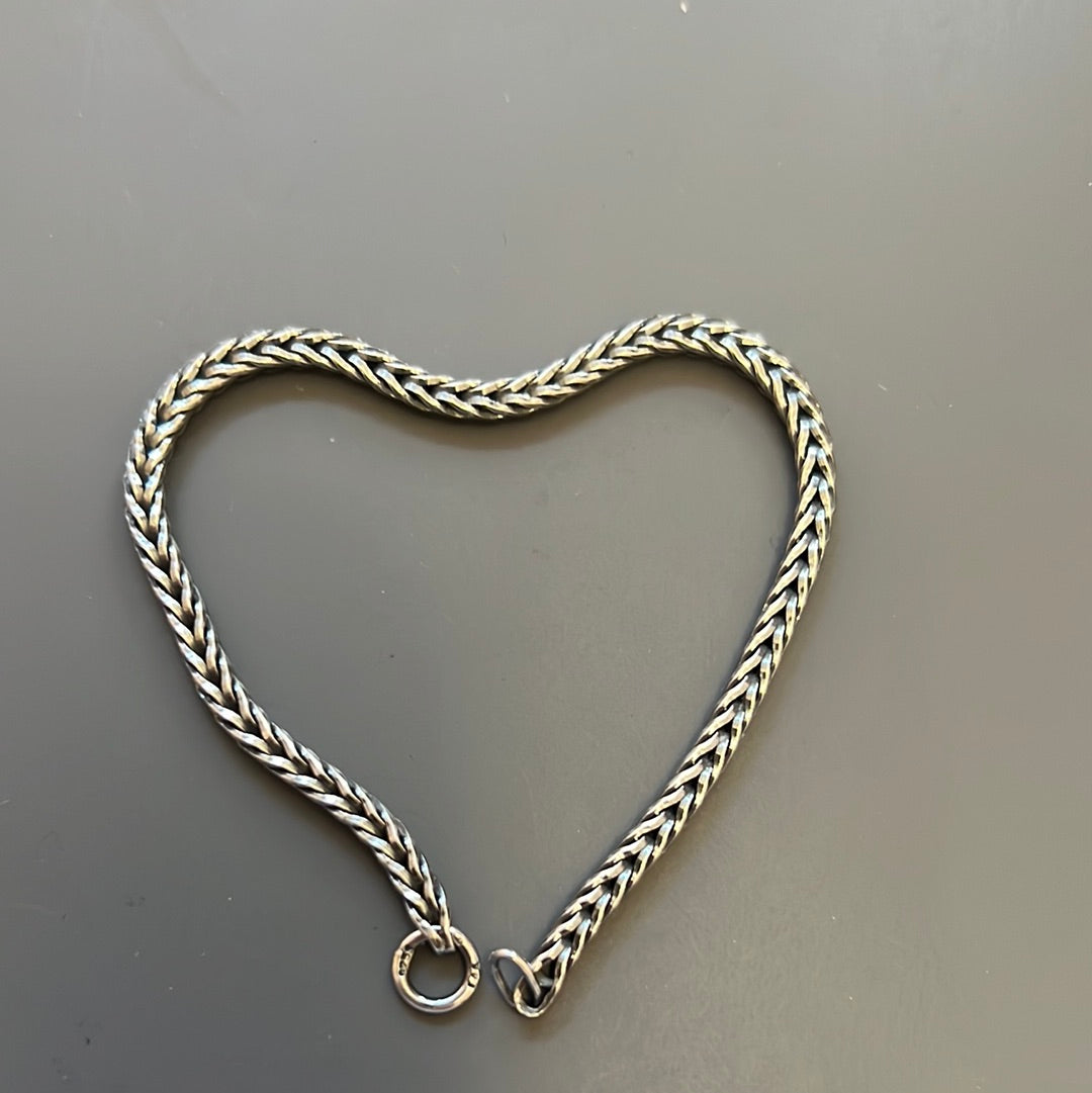 Genuine Trollbeads Sterling Silver Bracelet Chain Size 20cm