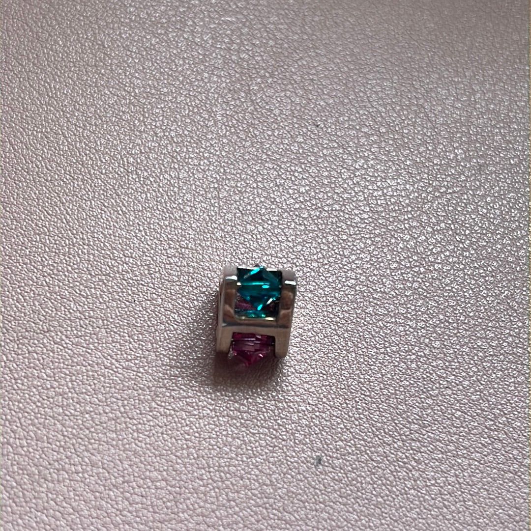 Genuine Trollbeads Winter Jewel Large Spinning Gem Charm RARE