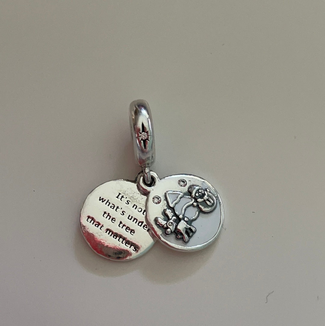 Genuine Pandora Christmas Enamel Scene Dangle Reindeer and Snowman