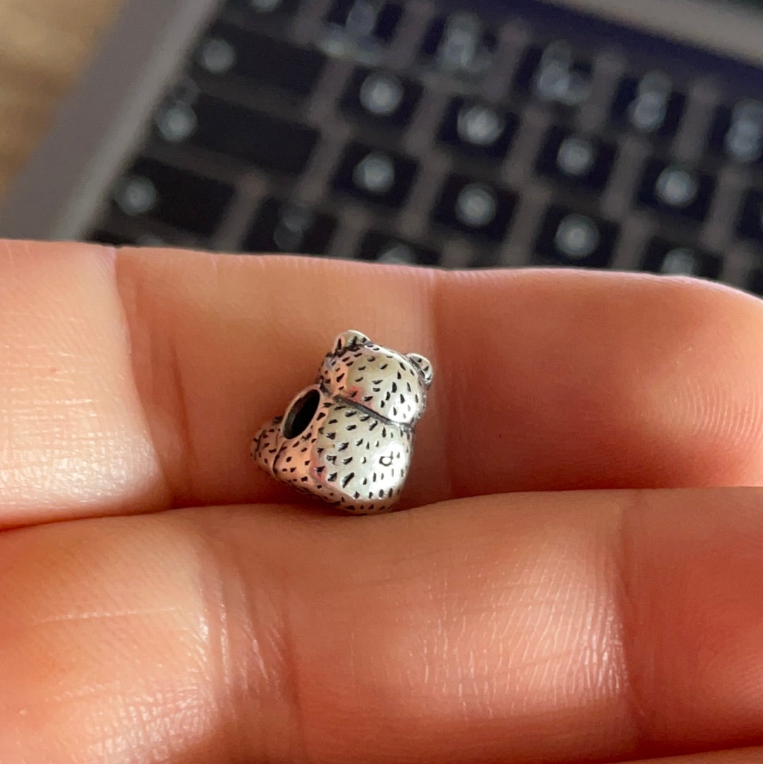 Sterling Silver Unbranded ESSENCE Little Teddy Bear Charm Animal
