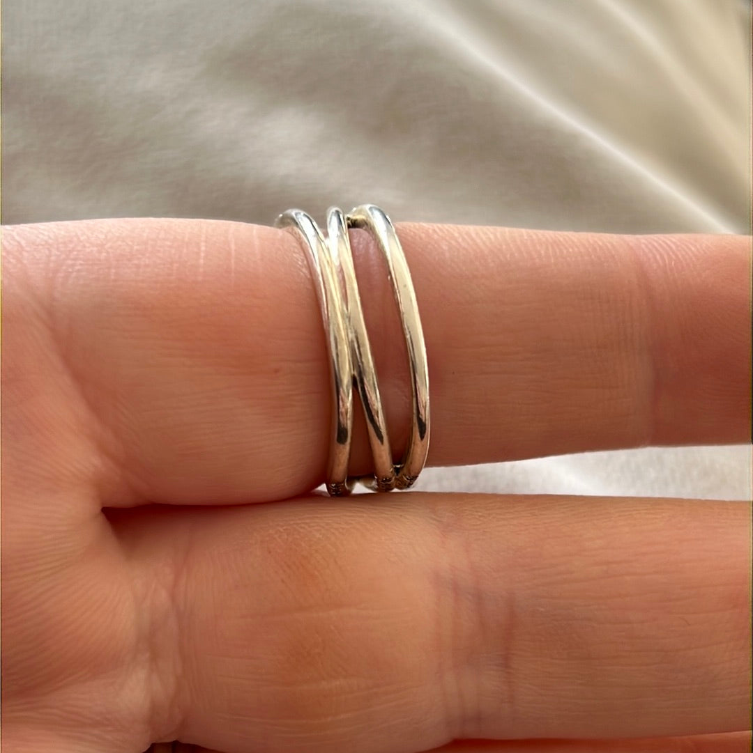Genuine Pandora Pave Snake Animal Ring Size 56