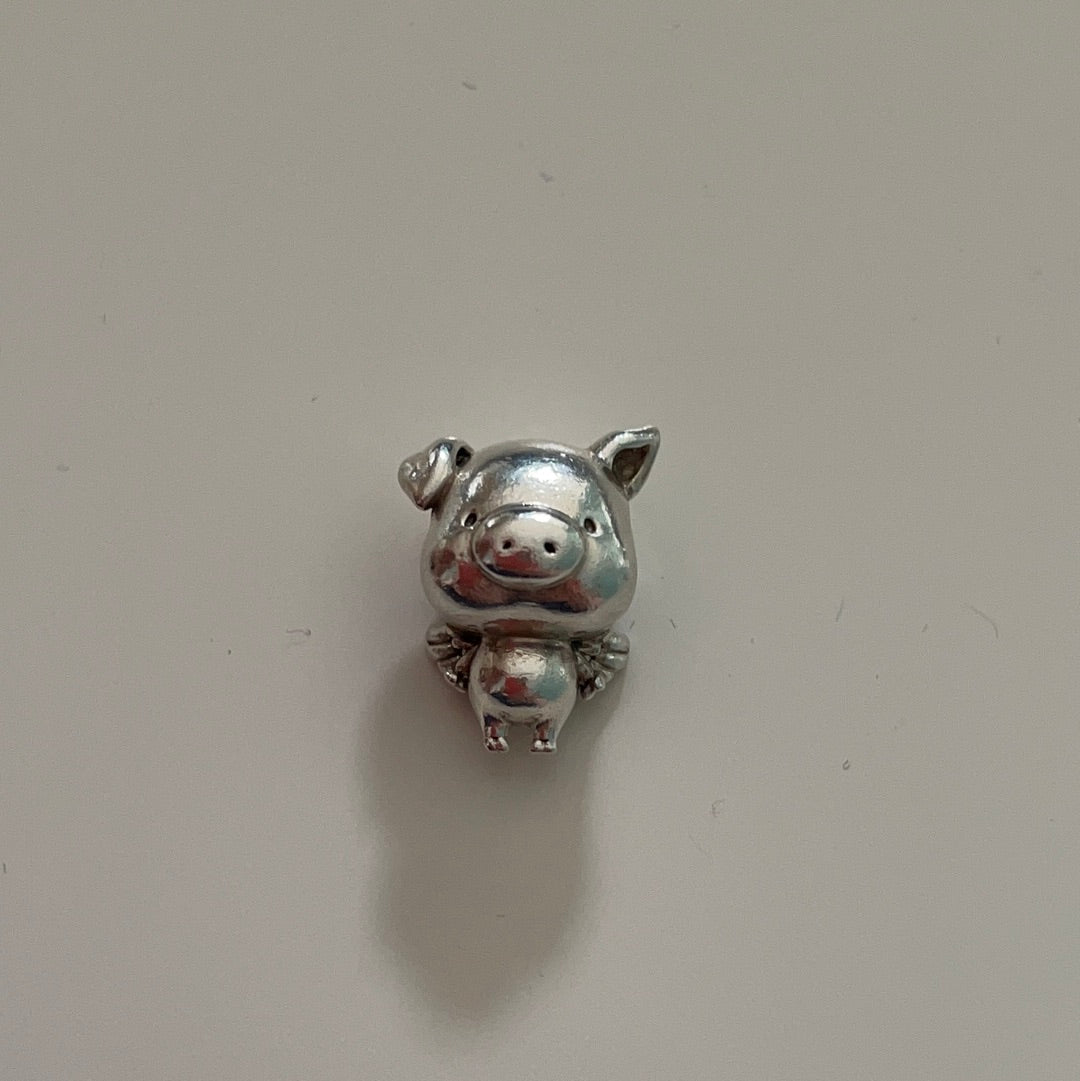 Genuine Pandora Pippo the Flying Pig Animal Charm