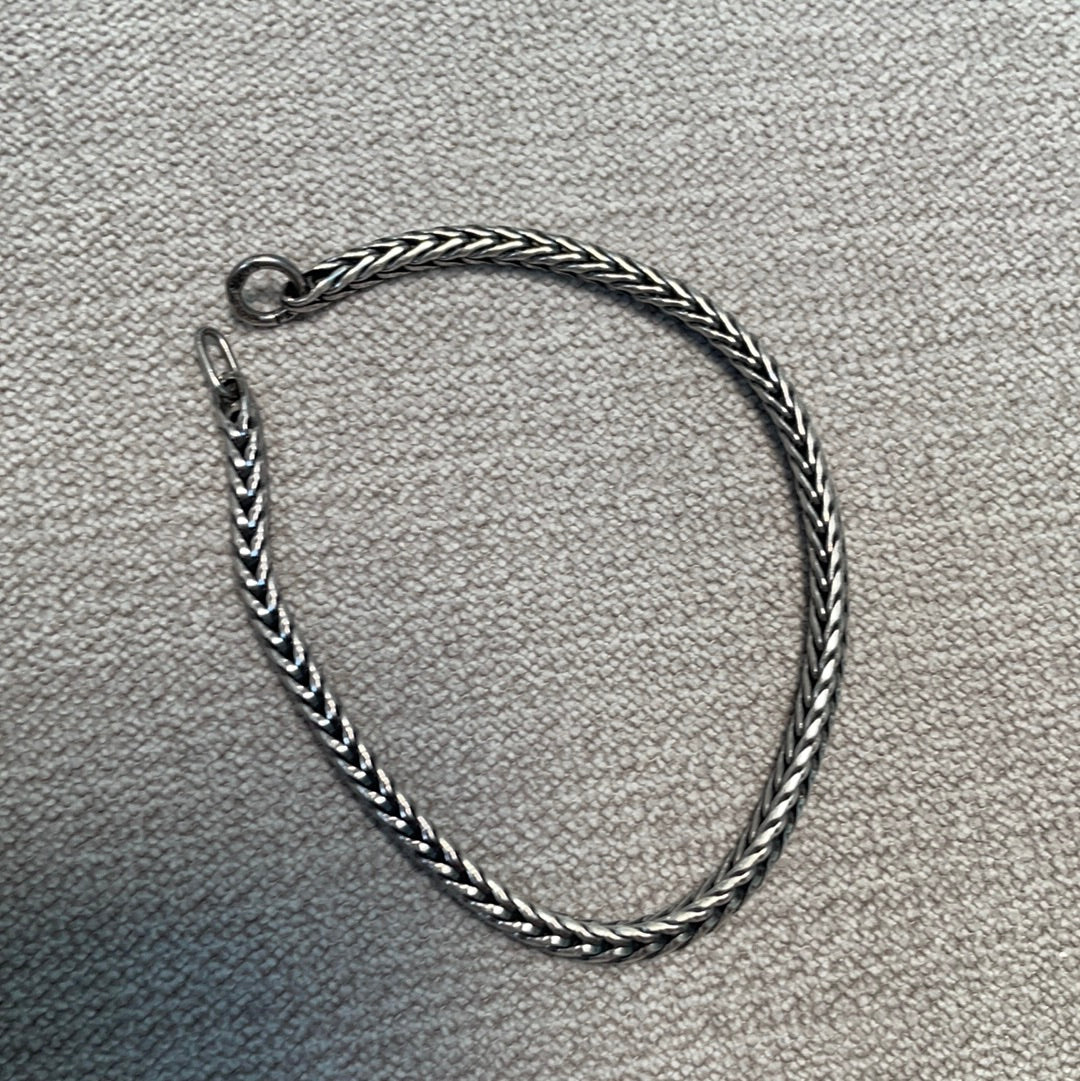 Genuine Trollbeads Bracelet ON ITS OWN (JUST THE CHAIN) 17cm
