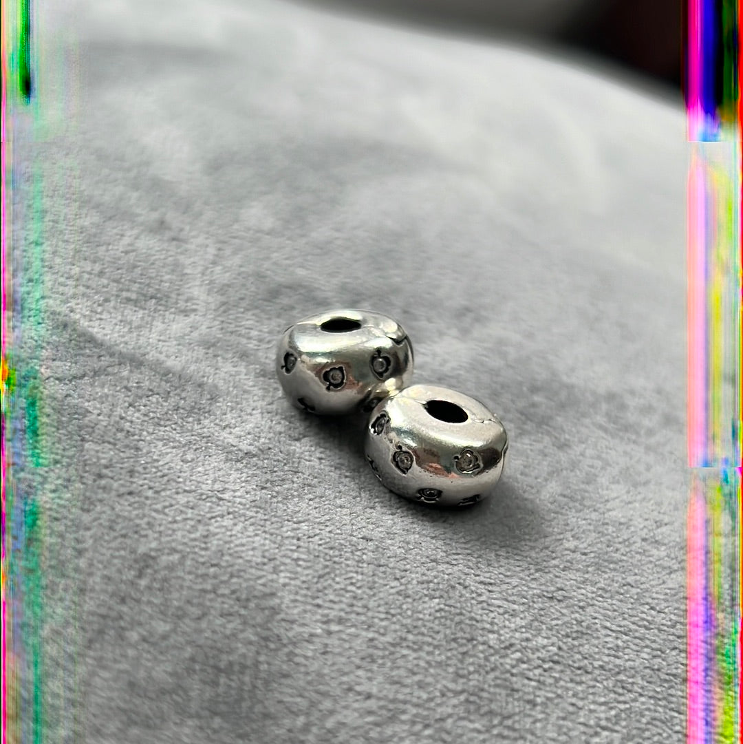Genuine Pandora Pave Leaf Clips Autumn