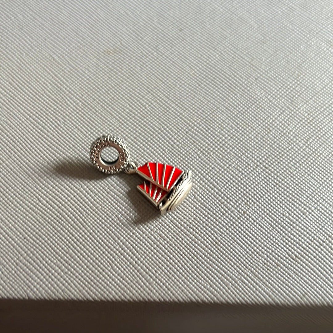 Genuine Pandora RARE Chinese Junk Ship Boat Travel Dangle Charm HTF