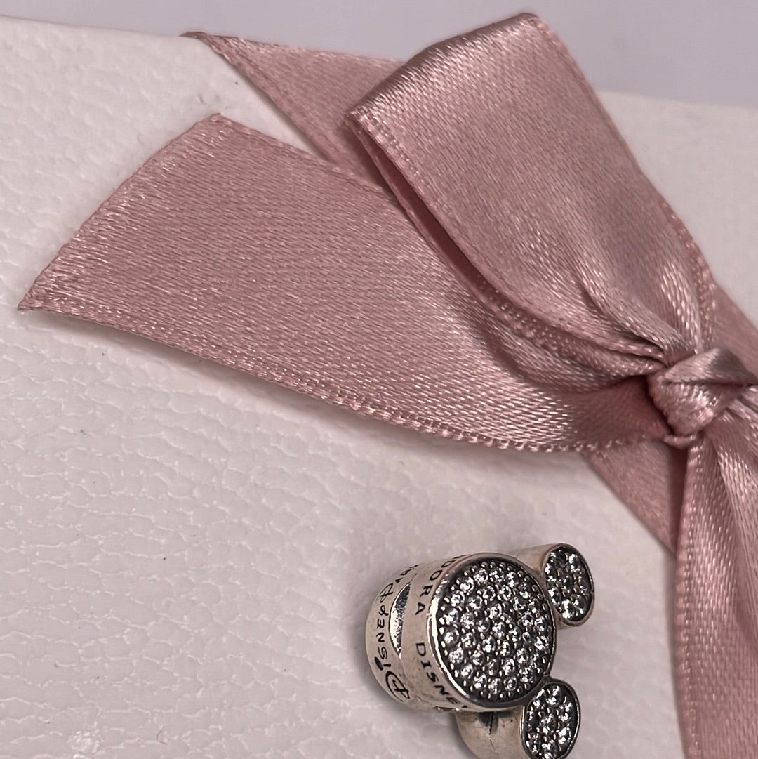 Genuine Pandora Disney Parks Exclusive Mickey Mouse Pave Ears Clip