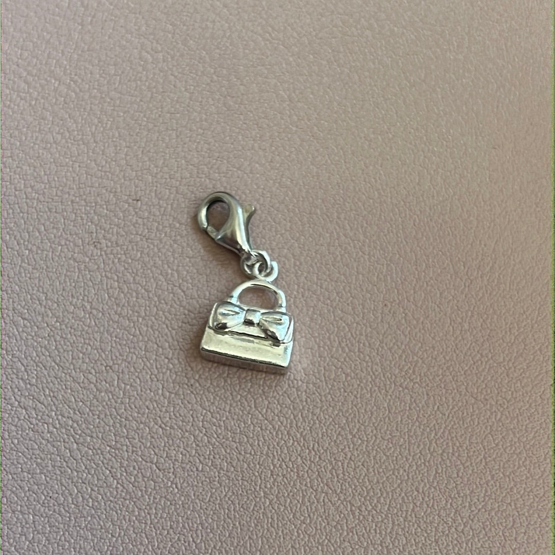 Genuine Thomas Sabo Bow Handbag/ Purse Dangle Clip Charm