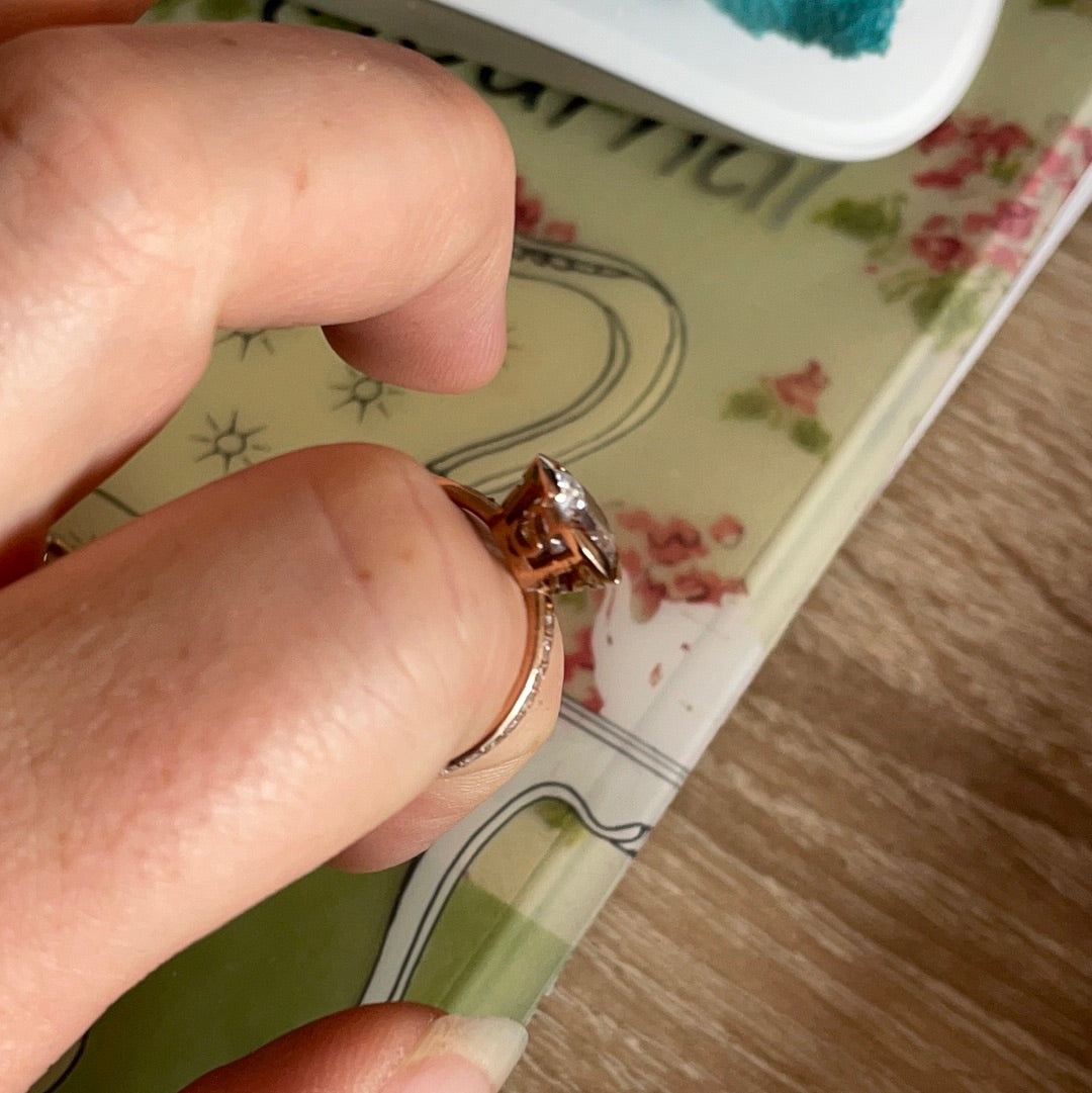 Thomas Sabo Rose Gold Clear Stone CZ Eternity Ring Size 54 VARIOUS STYLES