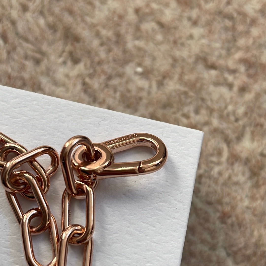 Genuine Pandora Me Essence Rose Gold New Style Link Chain Bracelet Size 20cm