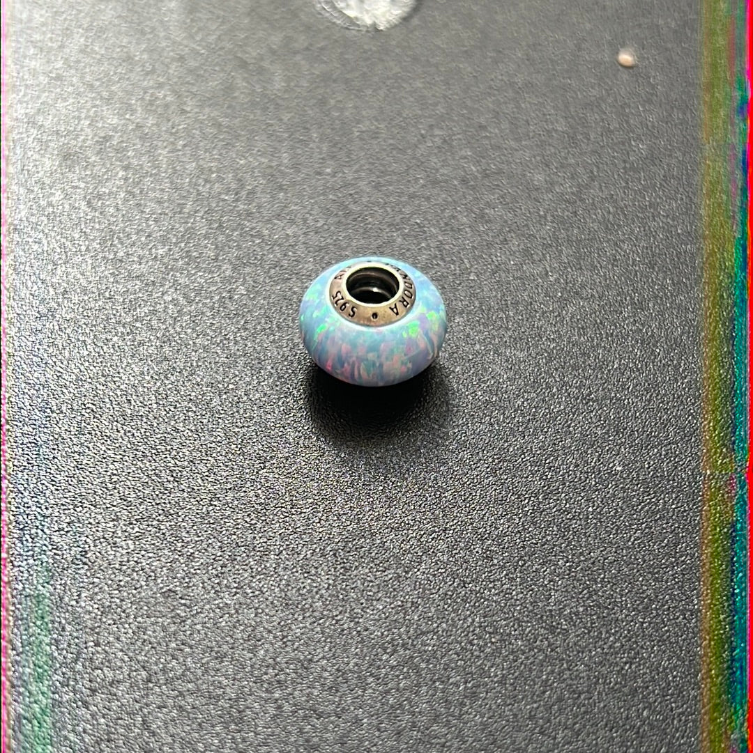 Genuine Pandora Beautiful Opal Murano Charm