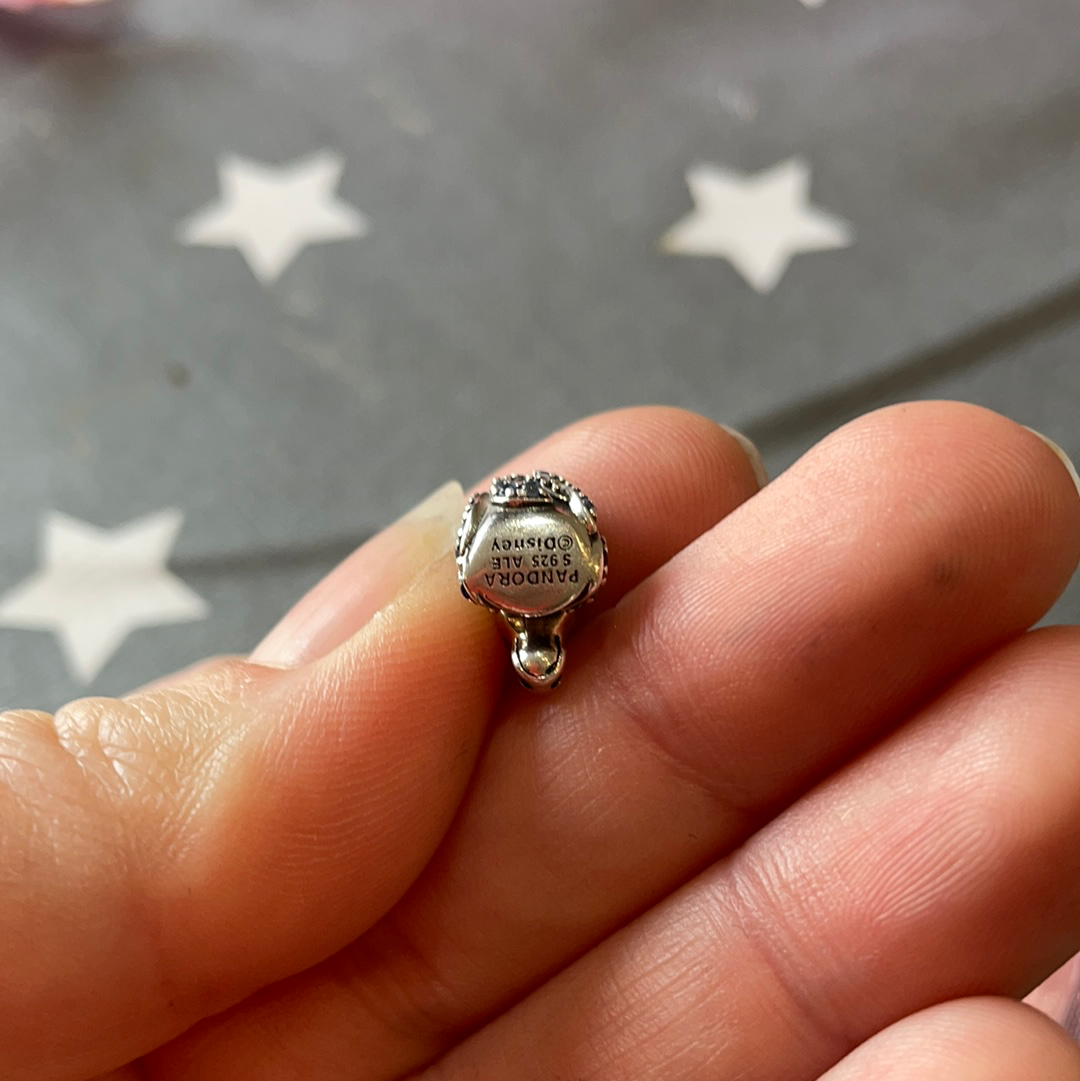 Genuine Pandora Disney Elsa Nokk Horse Frozen Pave Blue Charm