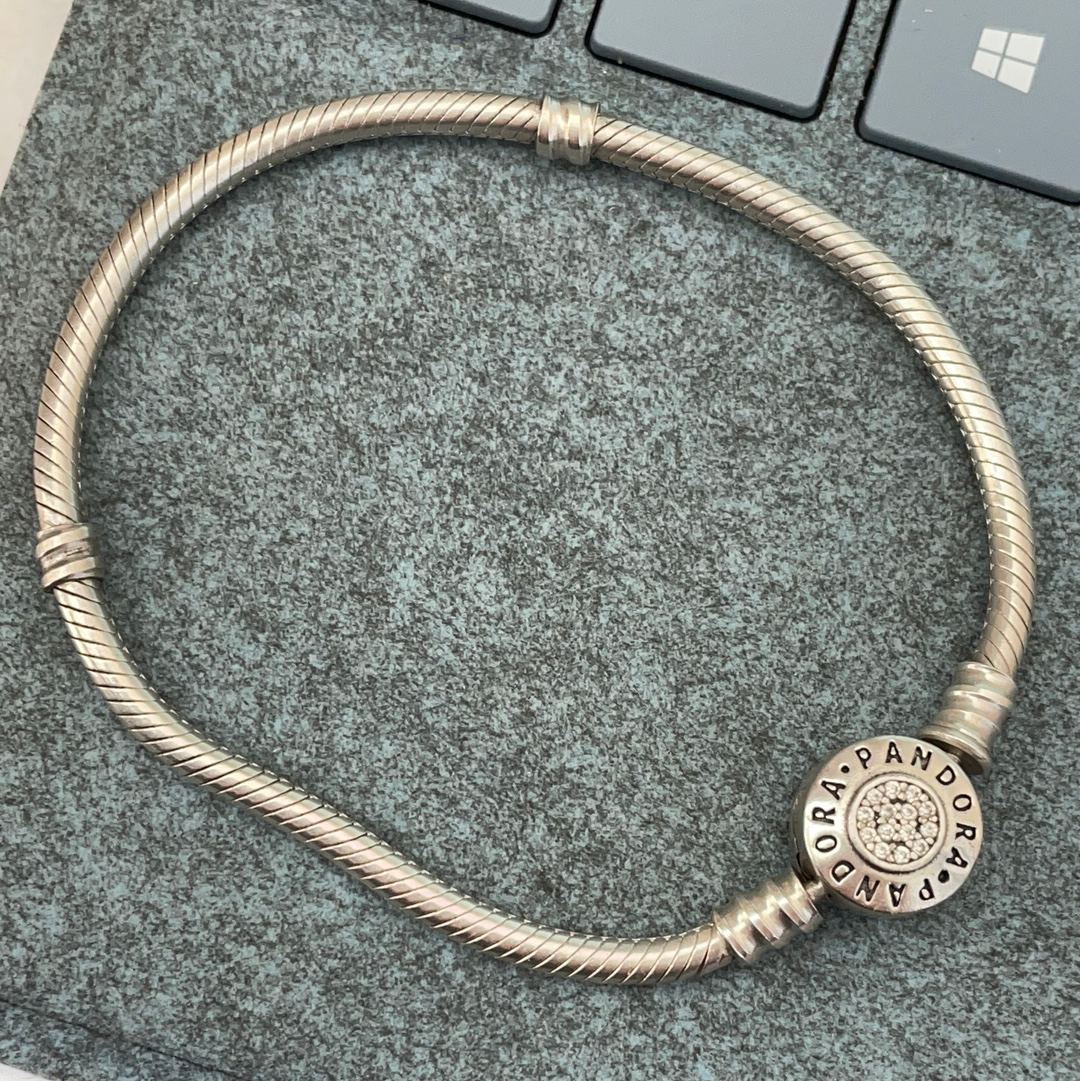 UNBRANDED Pandora Pave Logo Clasp 19cm CHEAP
