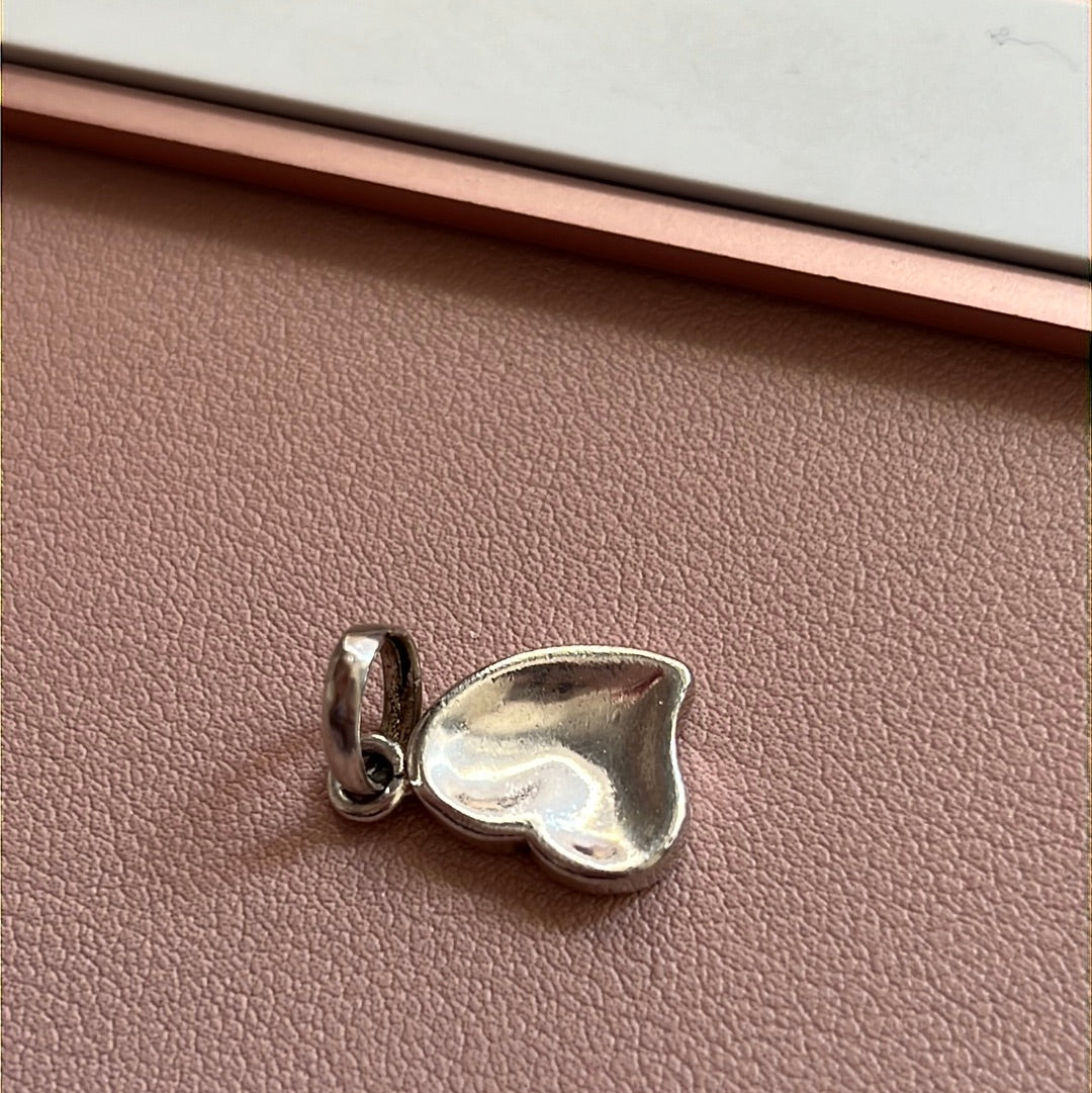 Genuine Links of London Hammered Heart Dangle Charm