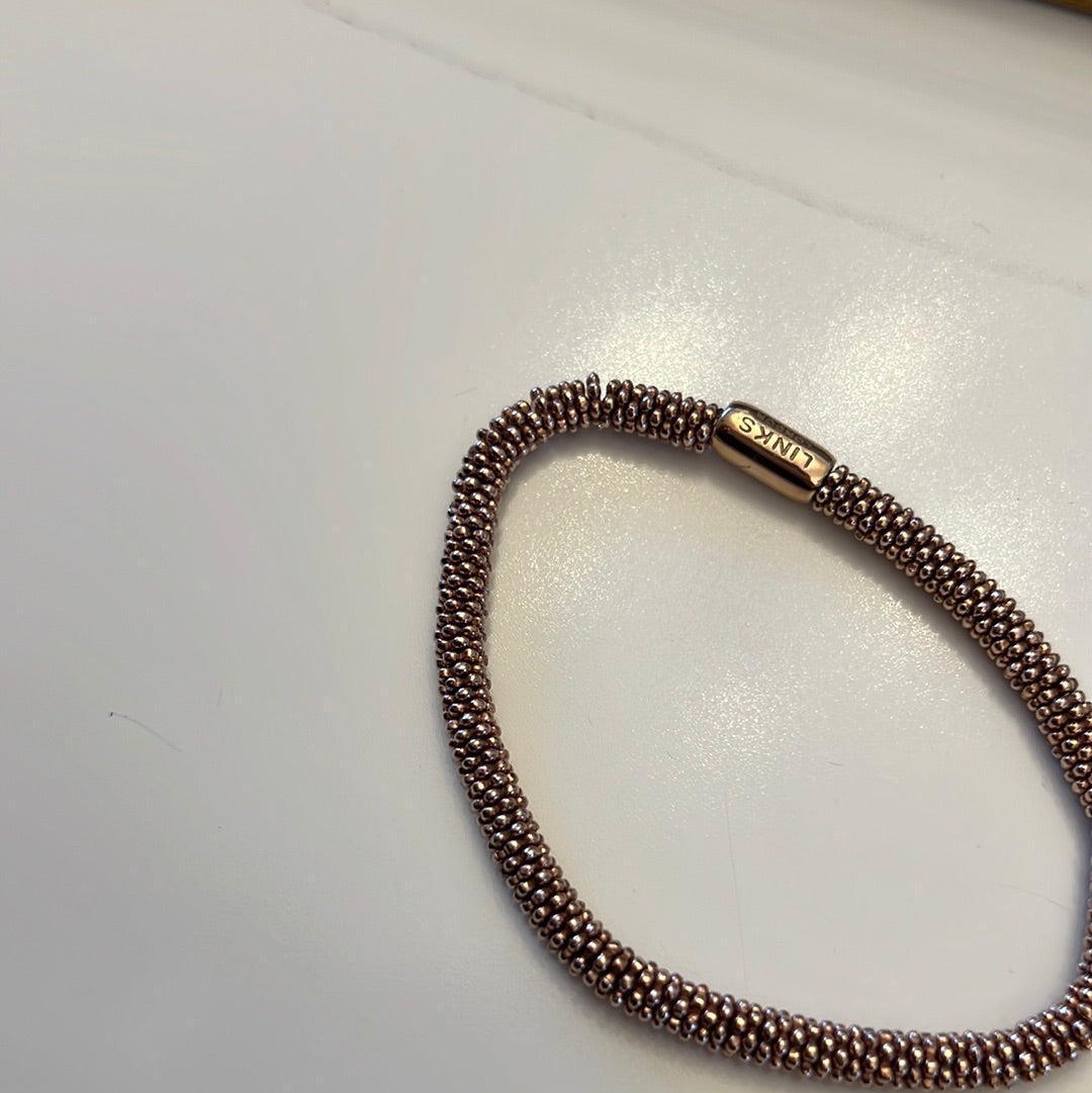 Genuine Links of London Rose Gold Effervescent Star Bracelet 18cm BN