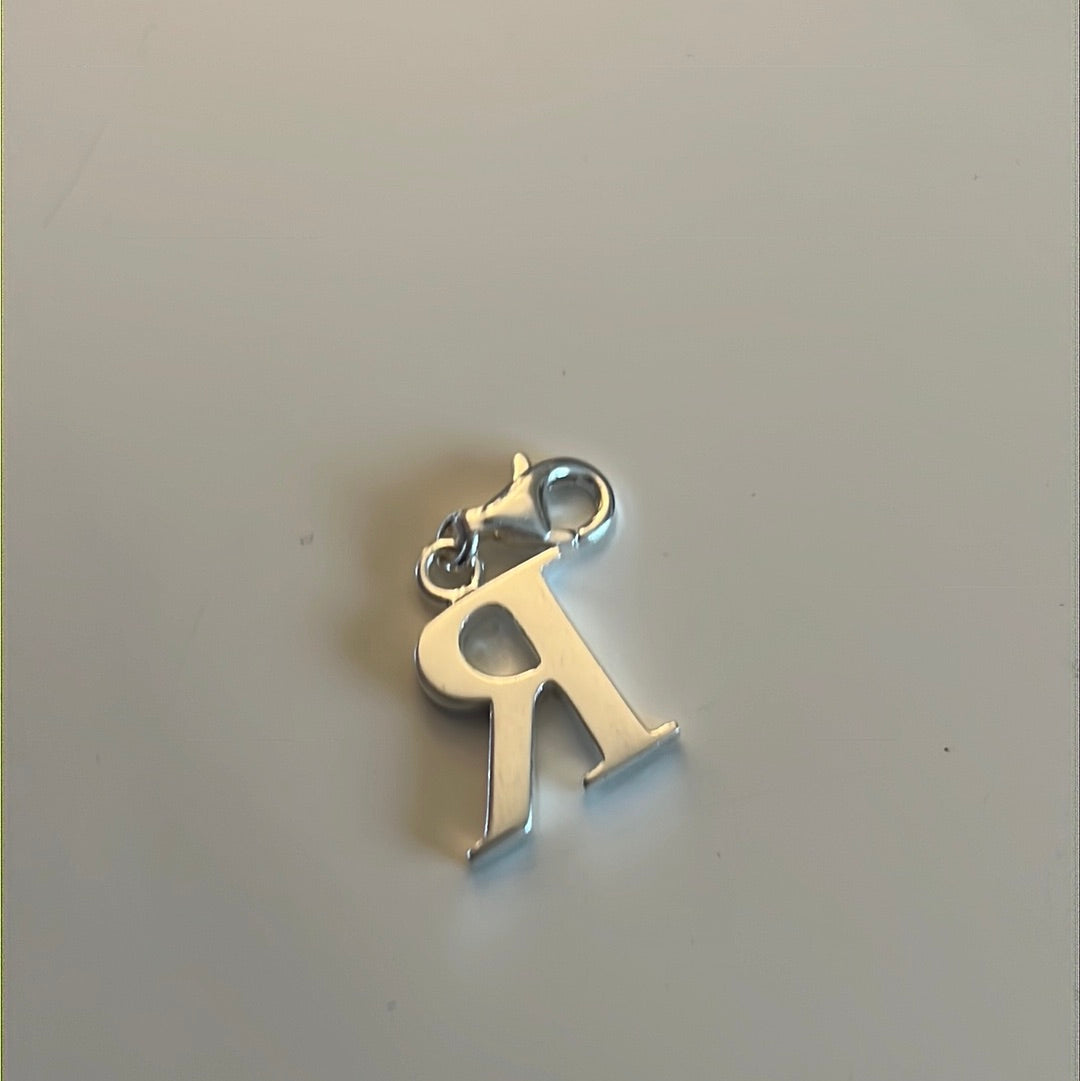 Genuine Thomas Sabo Sterling Silver Letter R Initial Clip Charm