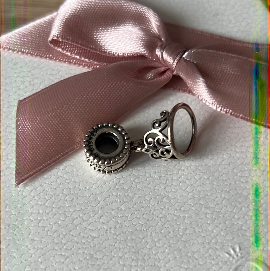 Genuine Pandora Snow White Crown Tiara Disney Princess Dangle