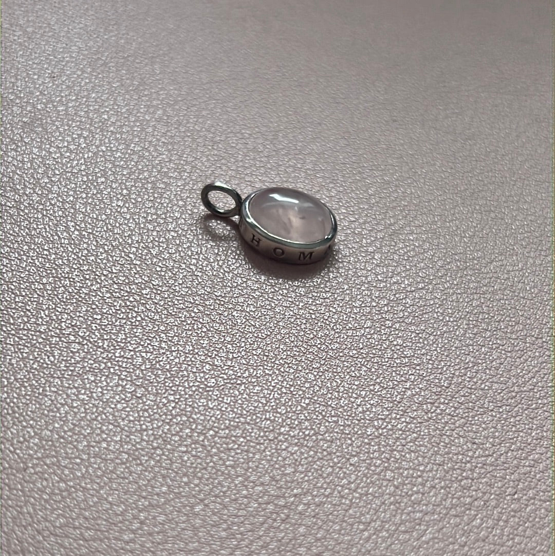 Genuine Thomas Sabo Rose Quartz Oval Charm Pendant