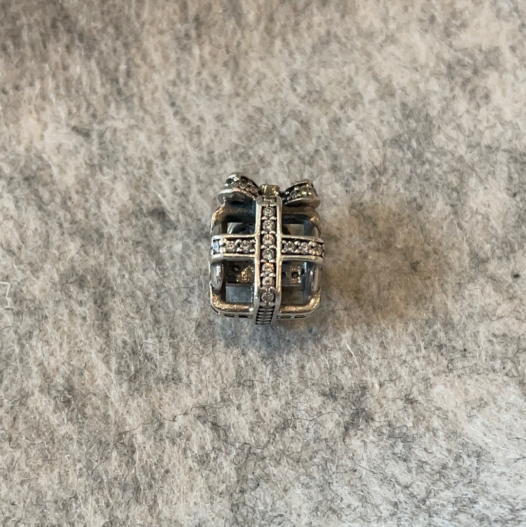 Genuine Pandora Pave Christmas Birthday Xmas Gift Present Charm Openwork