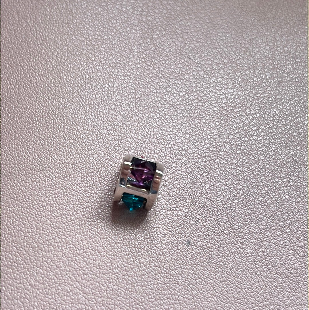 Genuine Trollbeads Winter Jewel Large Spinning Gem Charm RARE