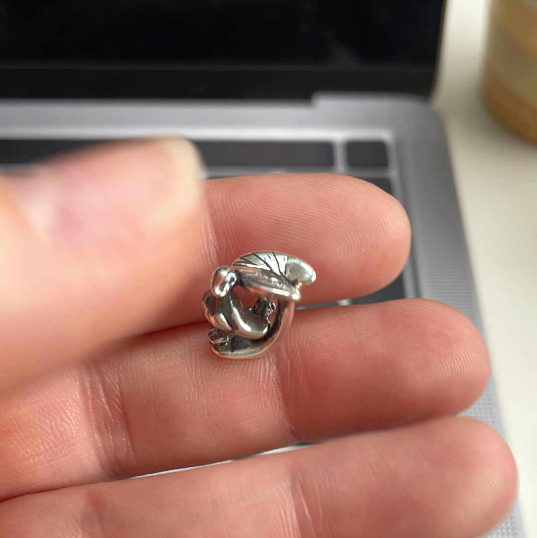 Genuine Trollbeads Duck Duckling Under a Lear Charm