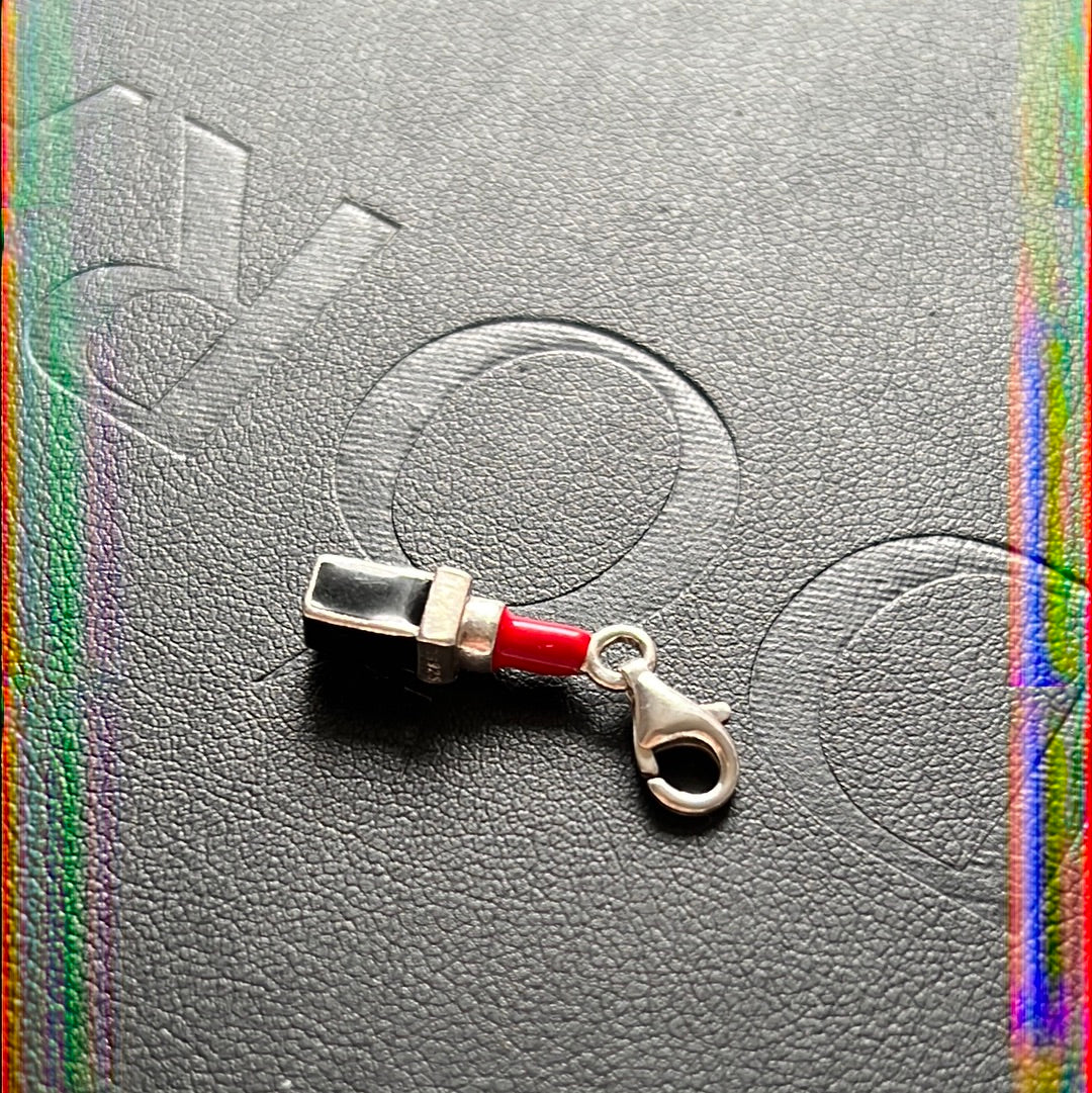 Thomas Sabo Sterling Enamel Lipstick Clip Charm