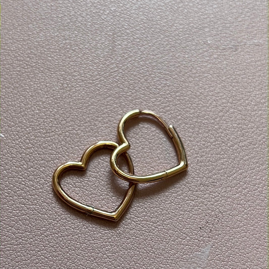 Genuine Pandora Rose Gold Heart Hoop Silver Earrings