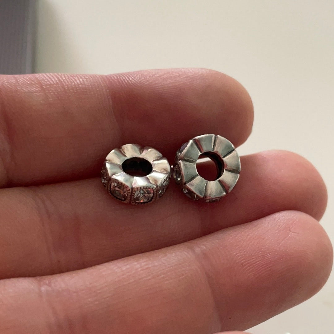 Genuine Pandora Clear Alluring Cushion Pave Spacers