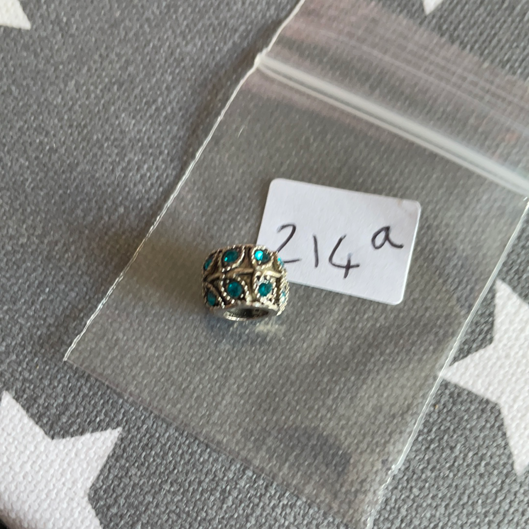 Unbranded Blue Green Leaves Charm Cute