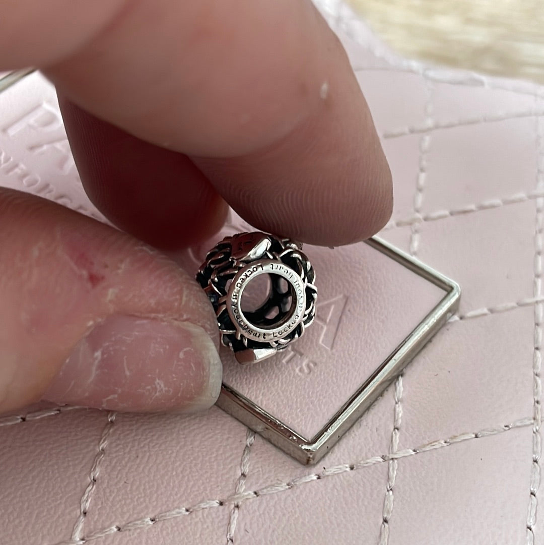 Genuine Pandora Openwork Chain and Lock I Love You Charm