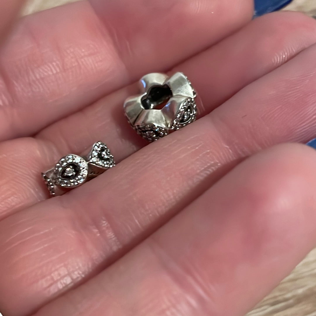 Genuine Pandora Cascading Glamour Pave Clear Stone Spacer x1