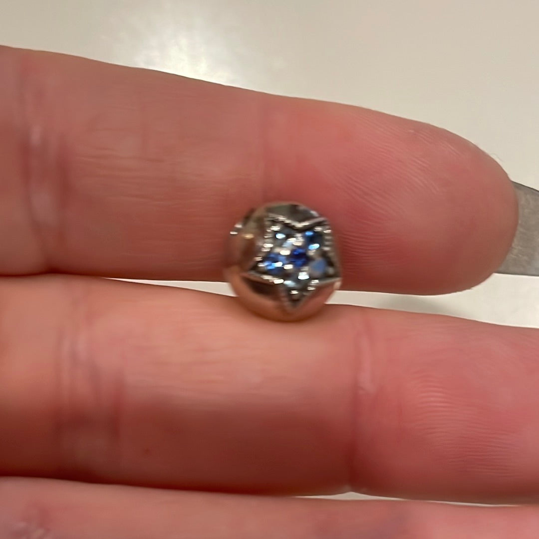 Genuine Pandora Blue Mosaic Star Clip Beautiful x1