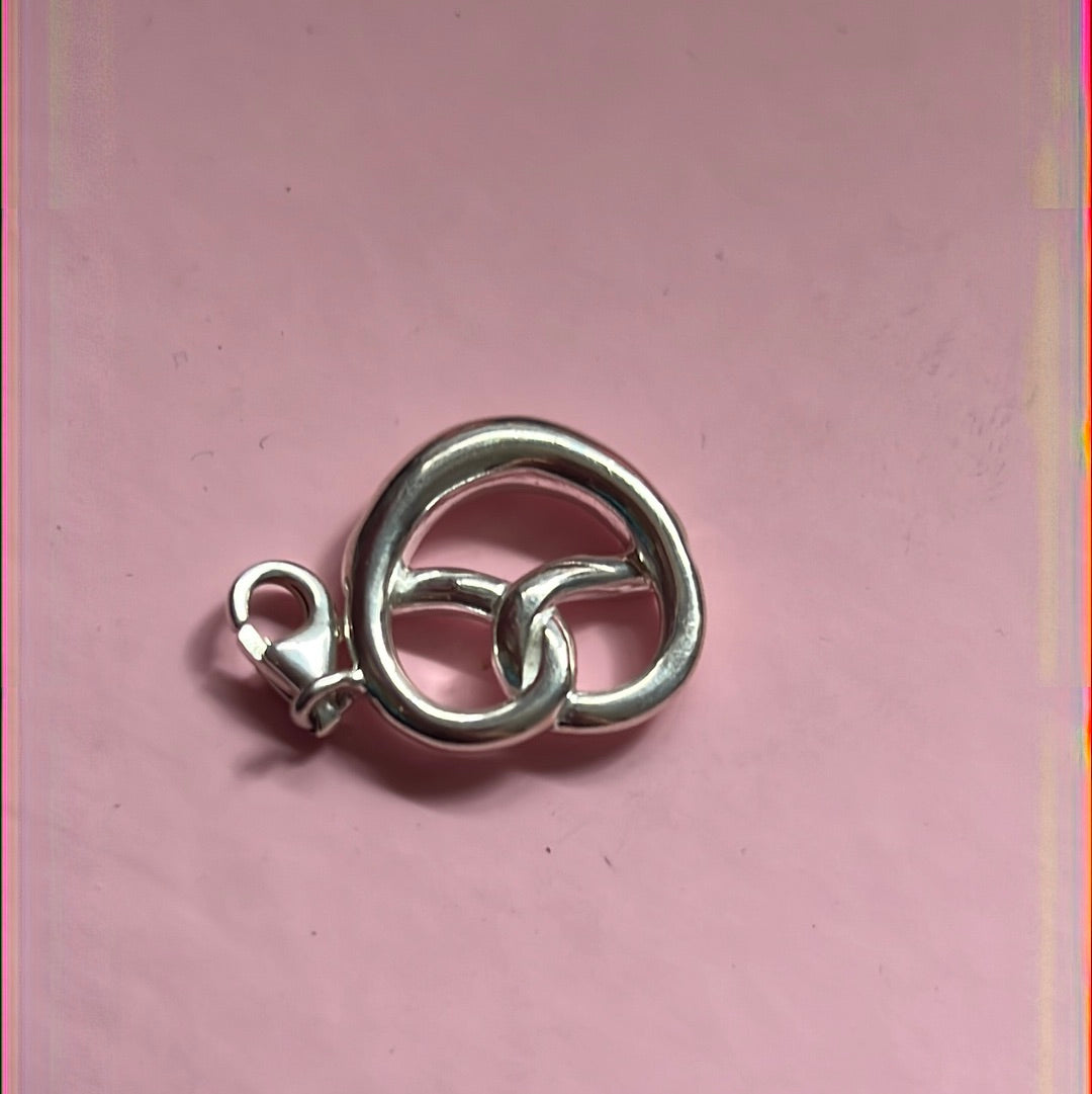 Thomas Sabo Sterling Silver Pretzel Food Clip Charm
