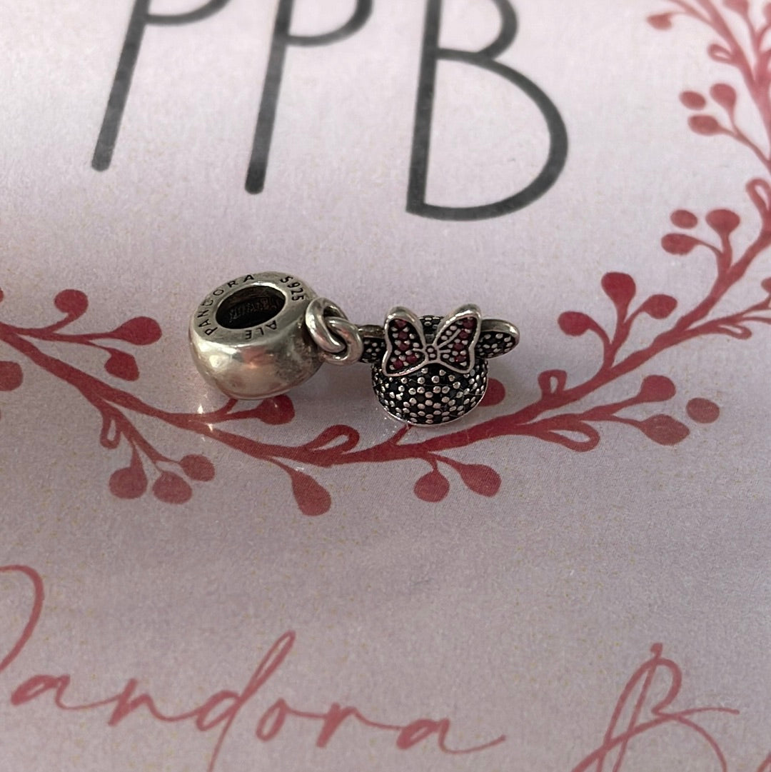Genuine Pandora Disney Parks Exclusive Minnie Mouse Pave Ears