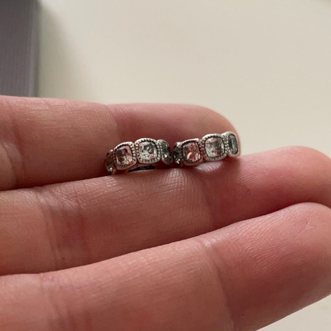 Genuine Pandora Clear Alluring Cushion Pave Spacers